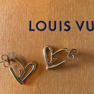 Louis Vuitton heart earrings